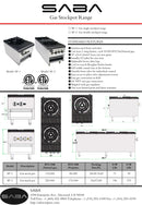SABA SP-2 - Commercial Stock Pot Specs
