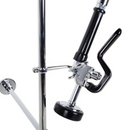 SABA SF1001 - Commercial Pull Down 2-Handle Wall Mount Pre-Rinse Spray Utility Kitchen Faucet