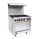 SABA GR-36 - Commercial Gas 6 Burner with Oven