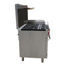 SABA GR60-G24 - Commercial Gas Range (6 Burner) with 24" Gas Griddle & Bottom Oven