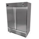 SABA S-47F - Two Door Commercial Reach-In Stainless Steel Freezer