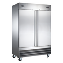 SABA S-47F - Two Door Commercial Reach-In Stainless Steel Freezer