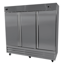 SABA S-72F - Three Door Commercial Reach-In Stainless Steel Freezer