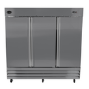 SABA S-72R - Three Door Commercial Reach-In Stainless Steel Cooler