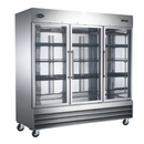 SABA S-72RG - Three Glass Door Commercial Reach-In Cooler