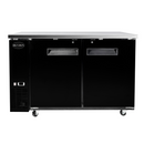 SABA SBB-24-48B - 24" Depth 48" Two Door Commercial Back Bar Cooler (Black)