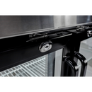 SABA SBB-24-48G - 24' Depth 48" Two Glass Door Commercial Back Bar Cooler (Black)