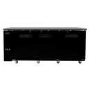 SABA SBB-24-72B - 24" Depth 72" Three Door Commercial Back Bar Cooler (Black)