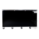 SABA SBB-24-72G - 24" Depth 72" Three Glass Door Commercial Back Bar Cooler (Black)
