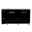 SABA SBB-27-69B - 27" Depth 69" Two Door Commercial Back Bar Cooler (Black)