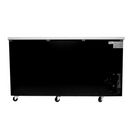 SABA SBB-27-69G - 27" Depth 69" Two Glass Door Commercial Back Bar Cooler (Black)