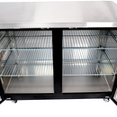 SABA SBB-27-69G - 27" Depth 69" Two Glass Door Commercial Back Bar Cooler (Black)