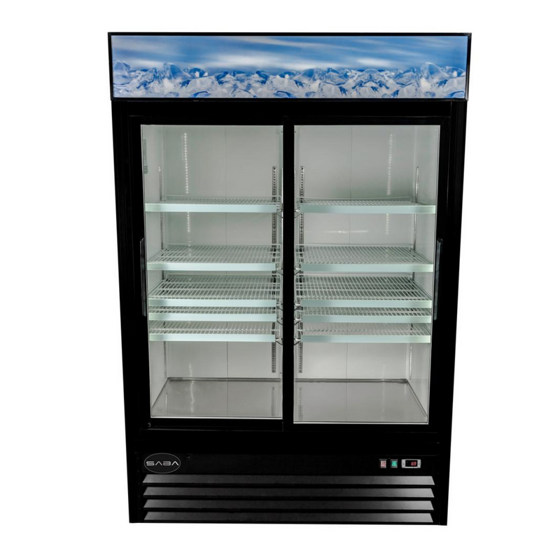 SABA SM-45RS - Two Glass Sliding Door Commercial Merchandiser Cooler
