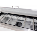 SABA SPP-44-6 - 44" One Door Commercial Pizza Prep Table with 6 Pans