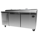 SABA SPP-70-9 - 70" Two Door Commercial Pizza Prep Table with 9 Pans