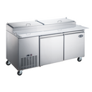 SABA SPP-70-9 - 70" Two Door Commercial Pizza Prep Table with 9 Pans