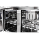 SABA SPP-91-12 - 91" Three Door Commercial Pizza Prep Table with 12 Pans