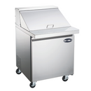 SABA SPS-27-12M - 27" One Door Commercial Mega-Top Sandwich Prep Table with 12 Pans