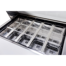 SABA SPS-36-15M - 36" Two Door Commercial Mega-Top Sandwich Prep Table with 15 Pans