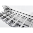 SABA SPS-48-18M - 48" Two Door Commercial Mega-Top Sandwich Prep Table with 18 Pans