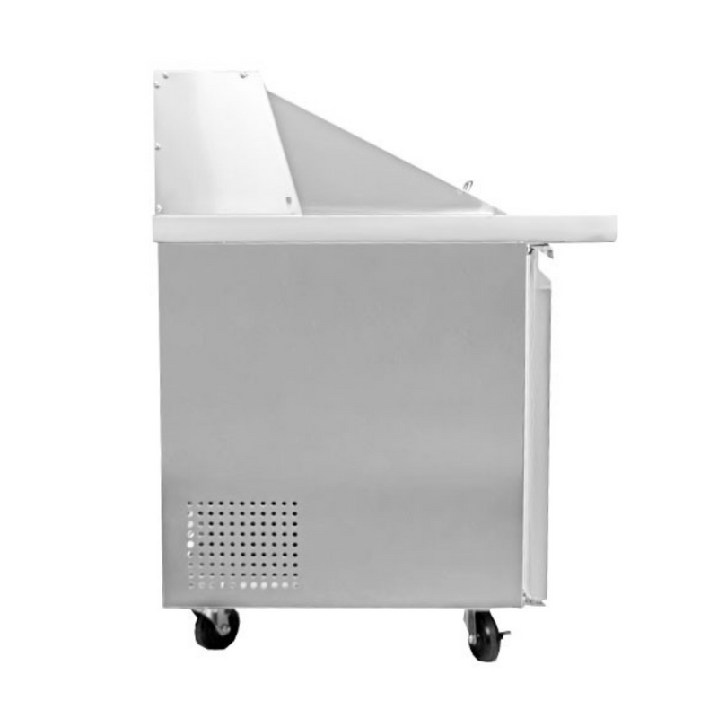 SABA SPS-72-30M - 72" Three Door Commercial Mega-Top Sandwich Prep Table with 30 Pans