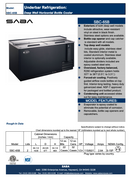 SABA SBC-65B - 65" Commercial Bottle Cooler Specs