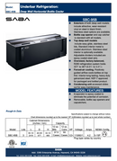 SABA SBC-95B - 95" Commercial Bottle Cooler Specs